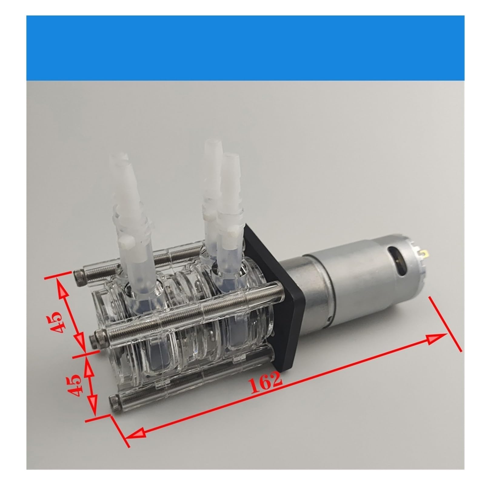 Bomba peristáltica industrial, Bombas Peristálticas, Agua, Dosificación, Cabezales De Bomba Dobles, 12 V 24 CC, Alto Caudal Para Tanques, Laboratorios Y Analizadores,para laboratorio(24V)