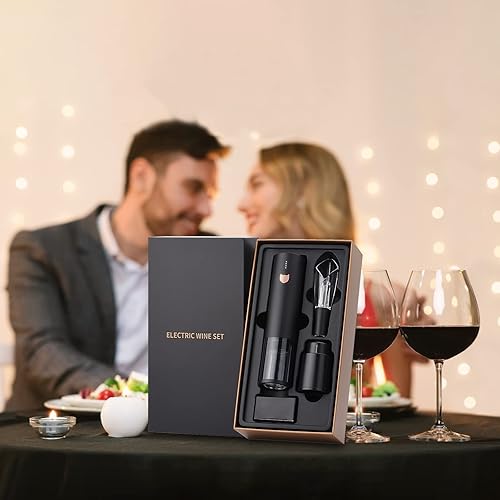 Miniatura 2 de Regalos de vino, abridor de vino eléctrico, abridor automático de vino recargable, sacacorchos eléctrico inalámbrico, abridor de botellas de vino
