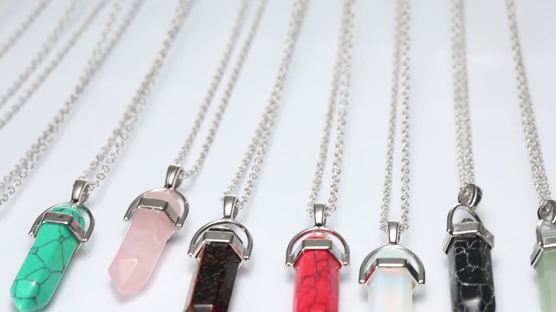 Amazon.com: EBOOT womens 12 Pieces Hexagonal Chakra Crystal Bullet