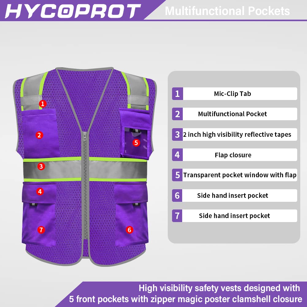 Snapklik.com : HYCOPROT High Visibility Mesh Safety Reflective Vest