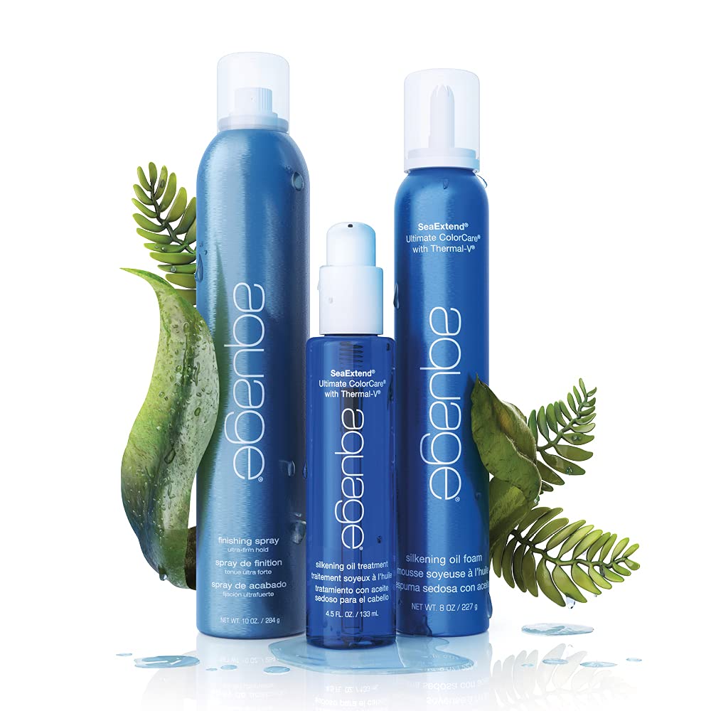 AQUAGE Finishing Spray LVOC - BONUS, Fast-Drying, Fine-Mist Hairspray that Layers to a Firm Hold, Delivers Humidity Resistance and Lasting Style, 12.5 Ounce (Pack of 1) - Packaging May Vary : Beauty & Personal Care