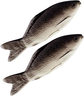 Veemoon Travesseiro De Pão De Peixe Artificial 2 Peças Brinquedos De Bebê De Verão Brinquedos De Oceano Brinquedos De Animais De Pelúcia Macios Boneca De Peixe Macio Travesseiro De