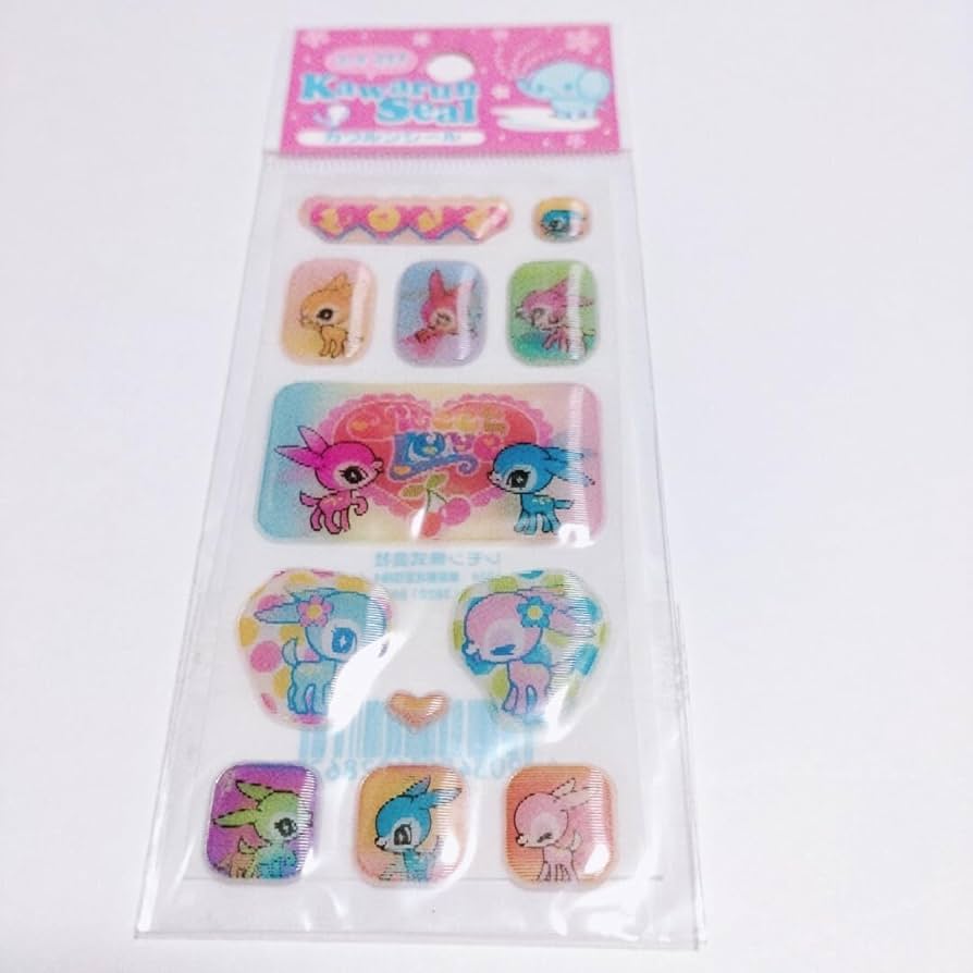 Amazon.co.jp: 平成レトロ ねこ バンビ レトロ シール : おもちゃ