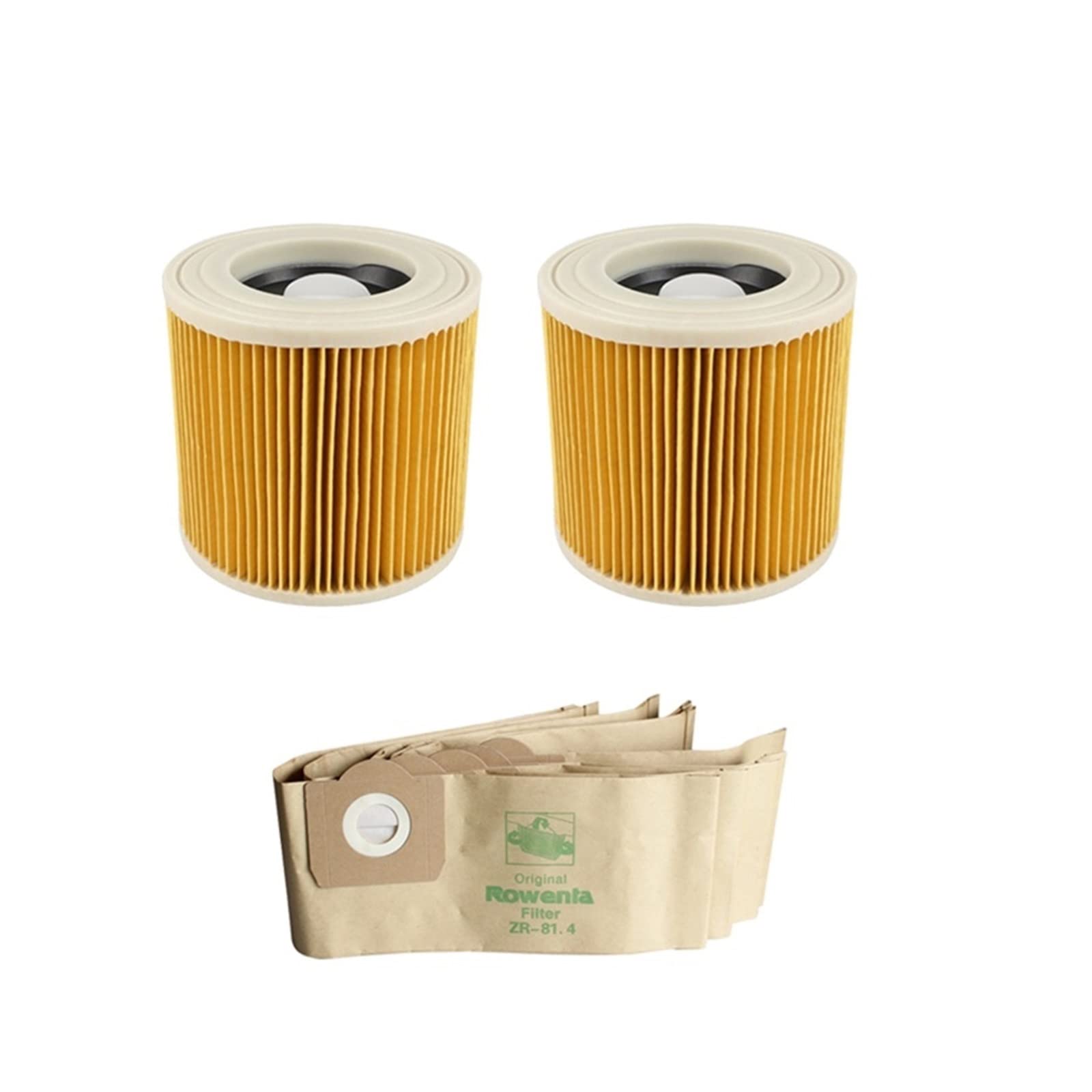 Bolsas de filtros de Polvo de Aire de Repuesto compatibles con Piezas de aspiradoras Karcher Cartucho Filtro HEPA WD2250 WD3.200 MV2 MV3 WD3 (Color : HXL2030)