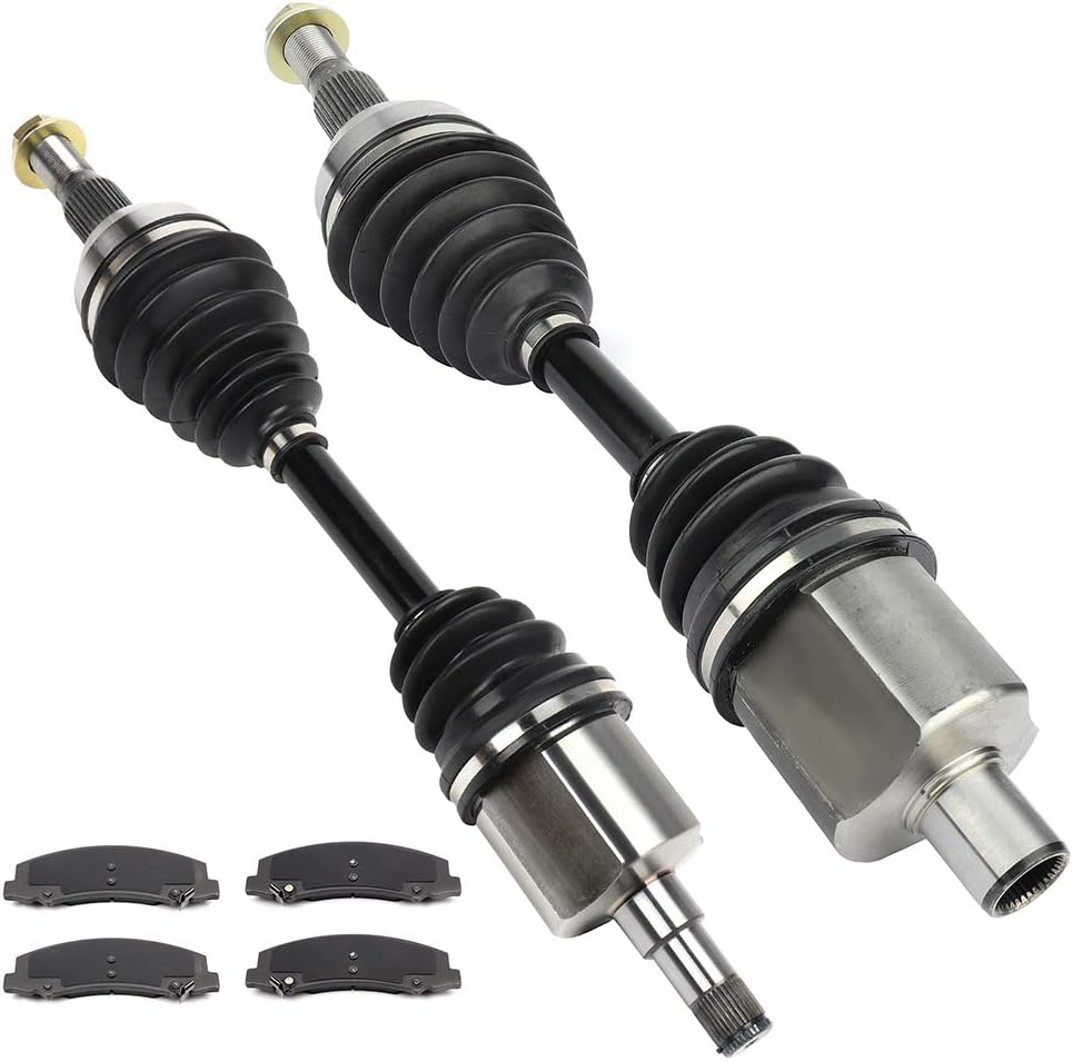 ECCPP/CV Axles & Brake Pads Assembly fit for Buick for Chevrolet Allure LaCrosse Impala Monte Carlo 5 3L 3 9L 3 5L Front Left Right 60-5235 D1159-8269