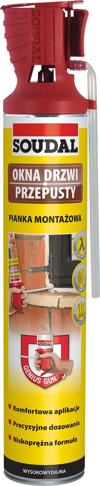 Soudal Genius – manuale in schiuma poliuretanica 750 ml