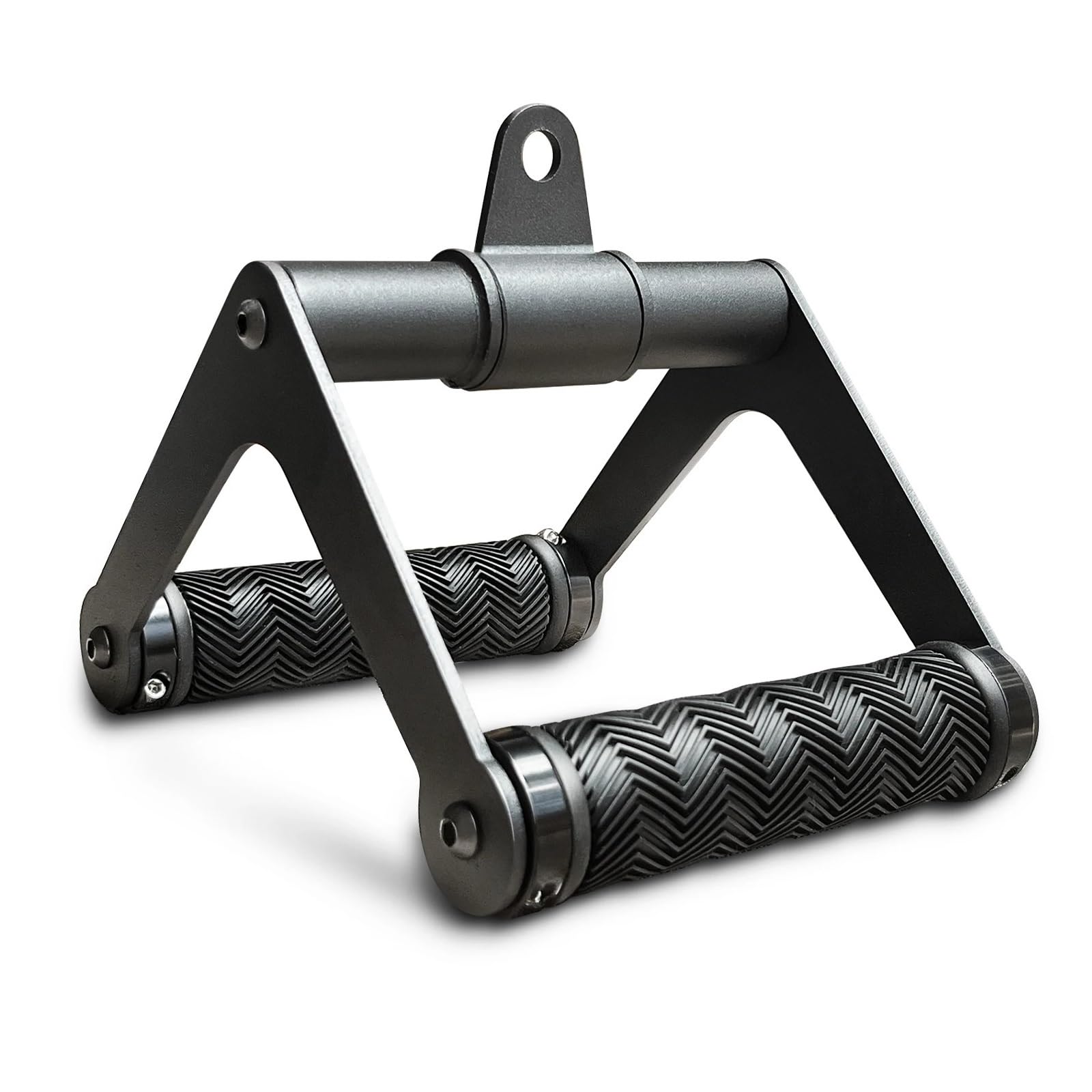 Barra LAT Machine Maniglia a Doppia D Attacco for Fila di Cavi Rotante a 360 Gradi for Macchina for in Gomma Morbida Palestra Fitness LAT Pulldown Close Grip