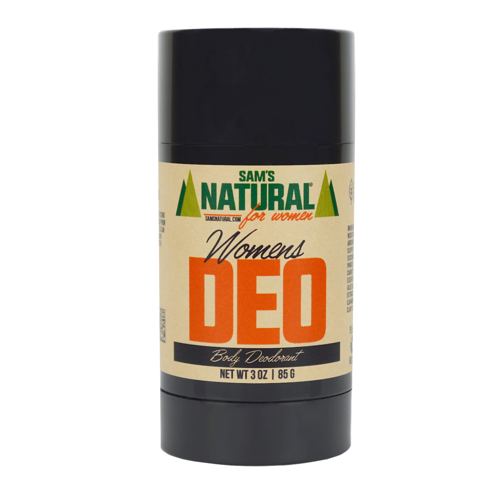 Sam’s Natural Deodorant - Women's - Holiday Gifts - Stocking Stuffers - Aluminum Free DEO - No phthalates, parabens, sulfates, or dyes - Women, Unisex - Vegan, Cruelty Free - 3 oz