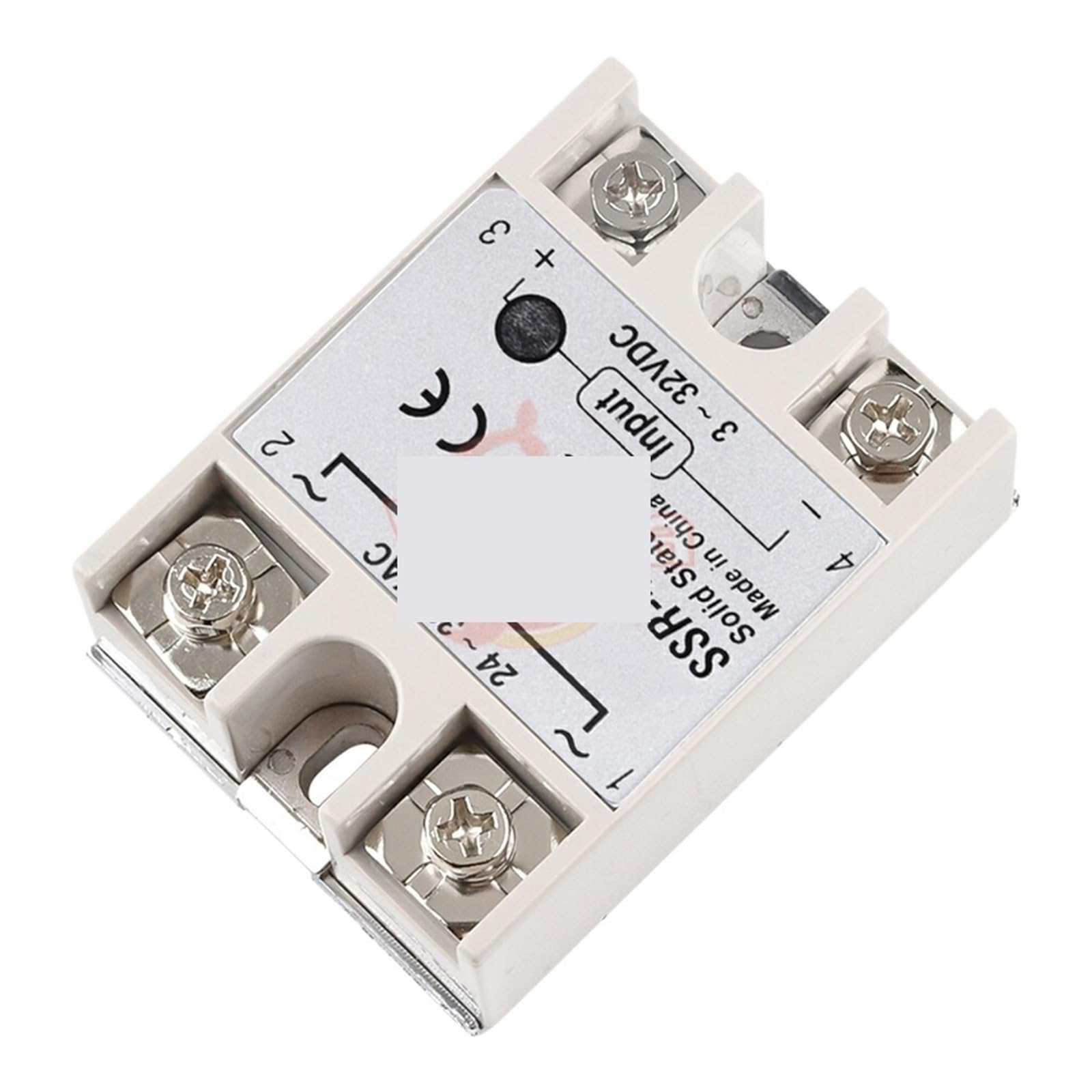 Modulo relè a stato solido SSR-40DA da 12 V, 24 V, 40 A, 3-32 V CC a 24-380 V CA, alimentatore for relè SSR for controllo della temperatura PID