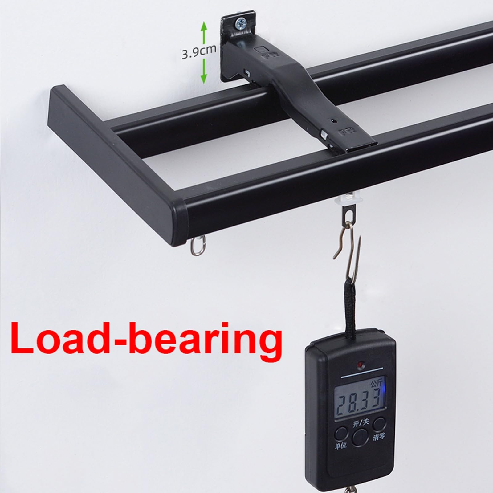 Binario Doppio Per Tende A Parete - In Alluminio Resistente - Fino A 5 Metri - Foto 10