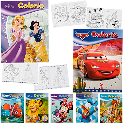 32 Seiten großes XL Malbuch - A4 - Disney Motive - Mädchen - Dickes Kindermalbuch - für Stifte & Wassermalfarben…