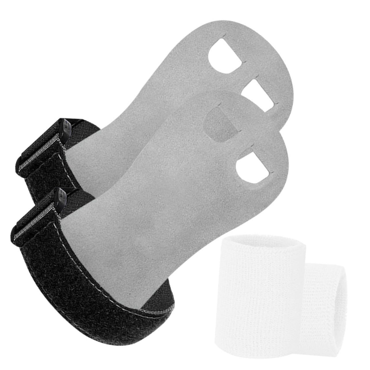 HANABASS Fitness Gymnastics Grips Portable Wrist Straps Barbell Guards Sweatbands Sports Wristbands Non-Slip Wear-Resistant