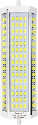 Nuolun J189 R7S LED 50W luz diurna blanca base de doble extremo tipo J regulable 6000K bombilla para iluminación doméstica reflector luz de repuesto