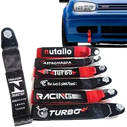 Tow Strap Fita Alça de Reboque Universal para Carros Acessório Esportivo Tuning Cinta Parachoque Bordado (INMETRO Legalizado)