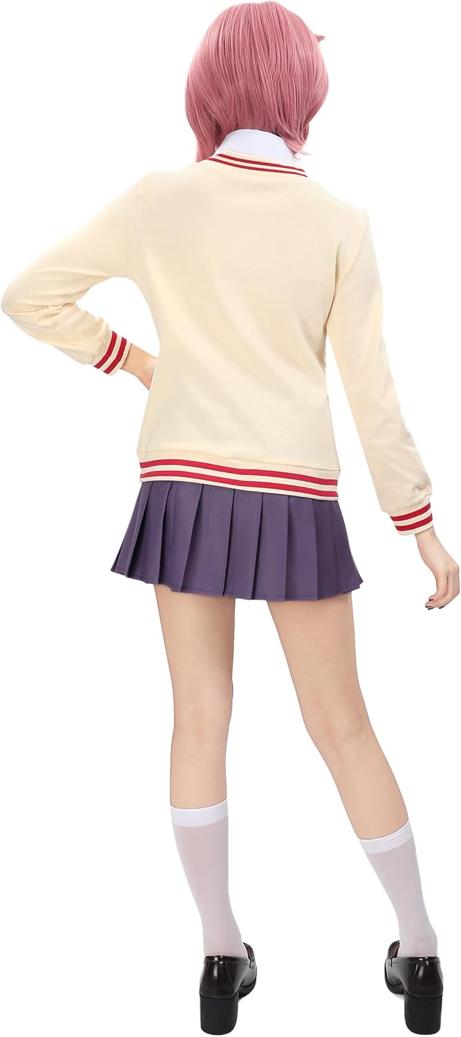 C-ZOFEK Cosplay Costume School Uniform Skirt Sweater Necktie with Socks Full Set Outfit Halloween - Image 7