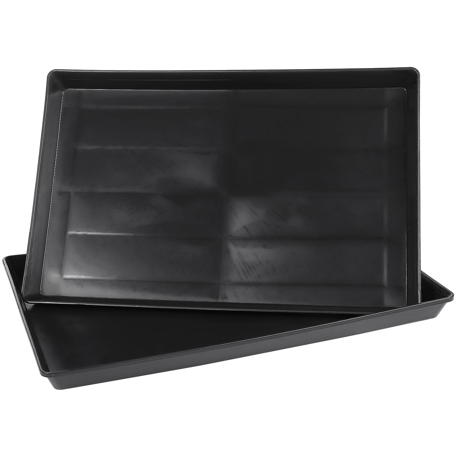 KAJNBN 2pcs Bird Cage Tray Parrot Toilet Pan Odor Resistant Leakproof Plastic Replacement Tray for Bunny Cage Bottom