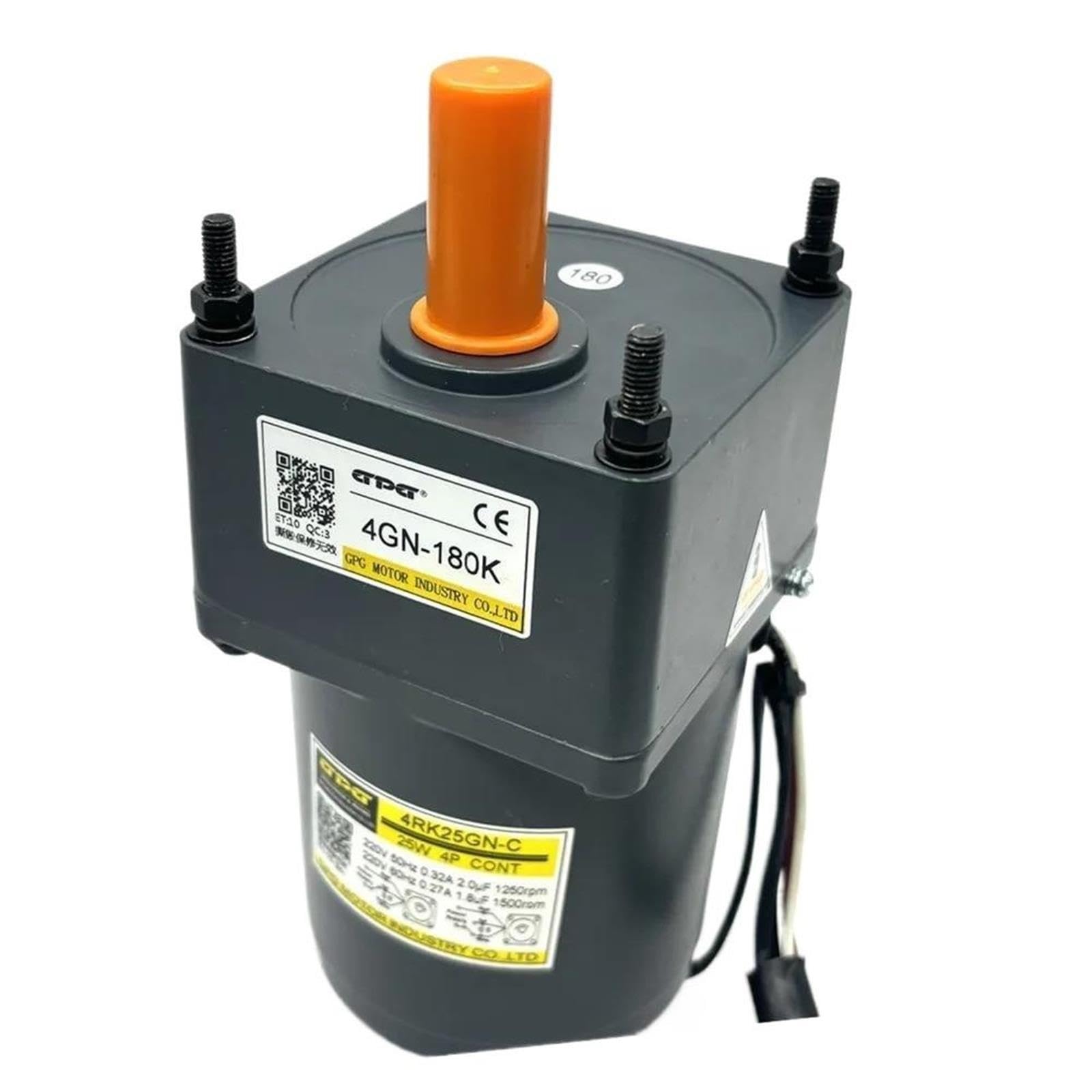 Średnica 80mm 25W 220V Zewnętrzny silnik elektryczny AC z reduktorem 4RK25GN-C 4GN-180K