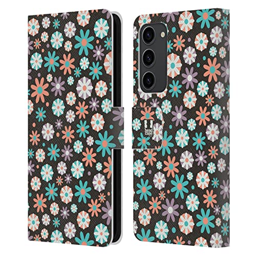 Étui Samsung Galaxy S23+ 5G Head Case Designs Pervenche en cuir avec porte-cartes