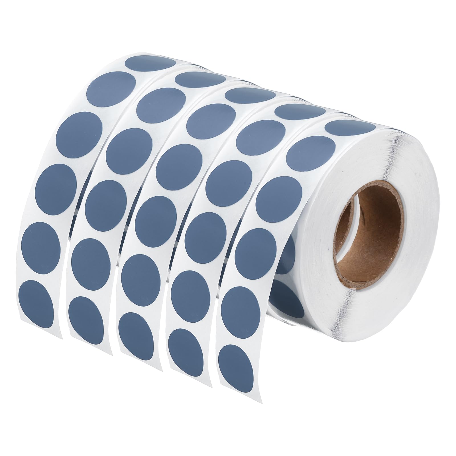 PATIKIL 5000 Pcs Colored Dots Stickers, 13mm Adhesive Round Color Coding Labels Sticky Polka Circle Price Sticker for Office Classroom Papers Shop, Light Blue (1000 Pcs Per Roll, 5 Rolls)