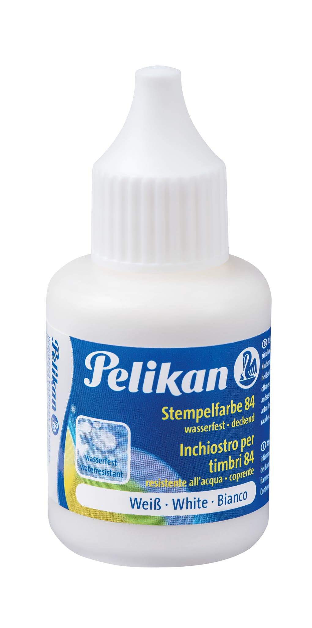 Pelikan Stempelfarbe wasserfest, 30 ml, 1 Set, weiß