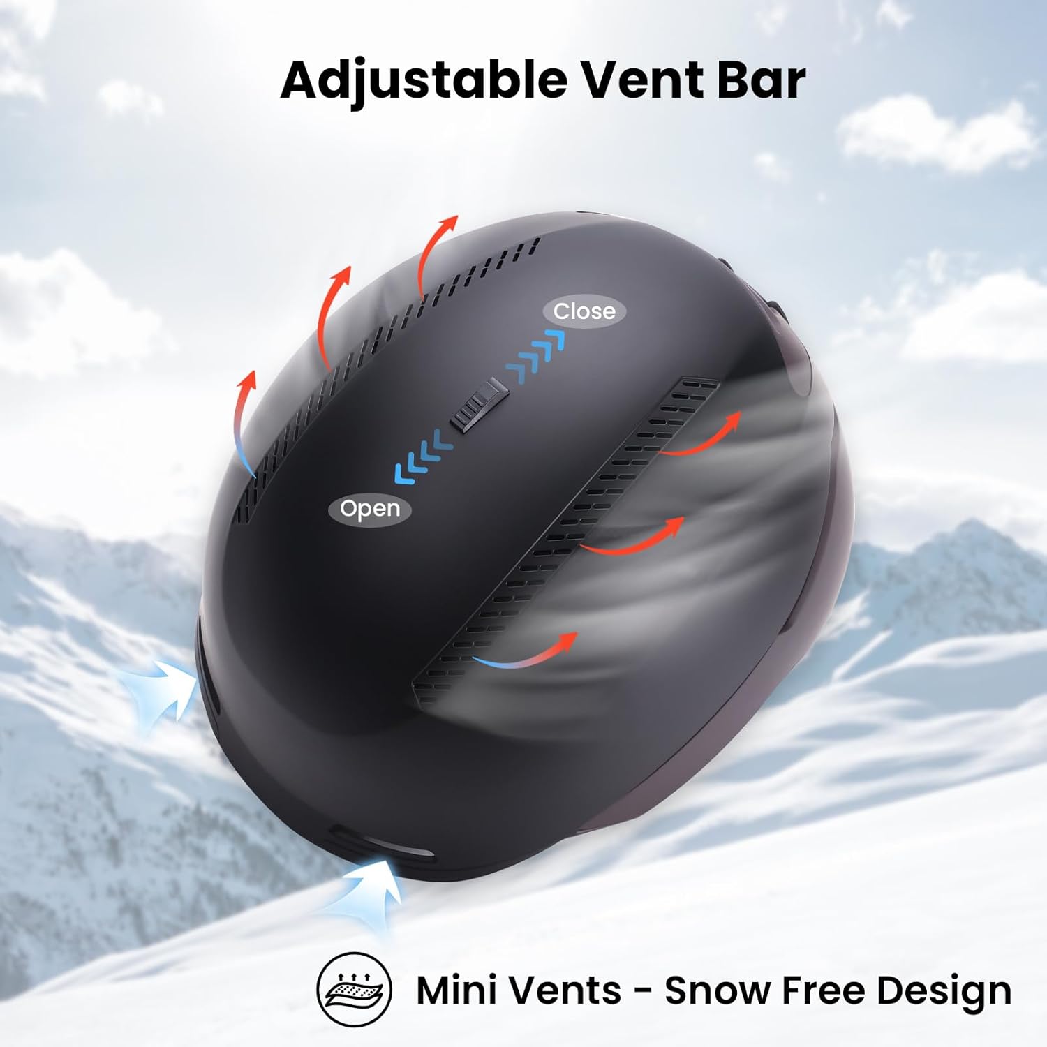 Snow Ski Helmet for Adults - Adjustable Ventilated Snowboard Helmet for Men Women & Youth - Image 3