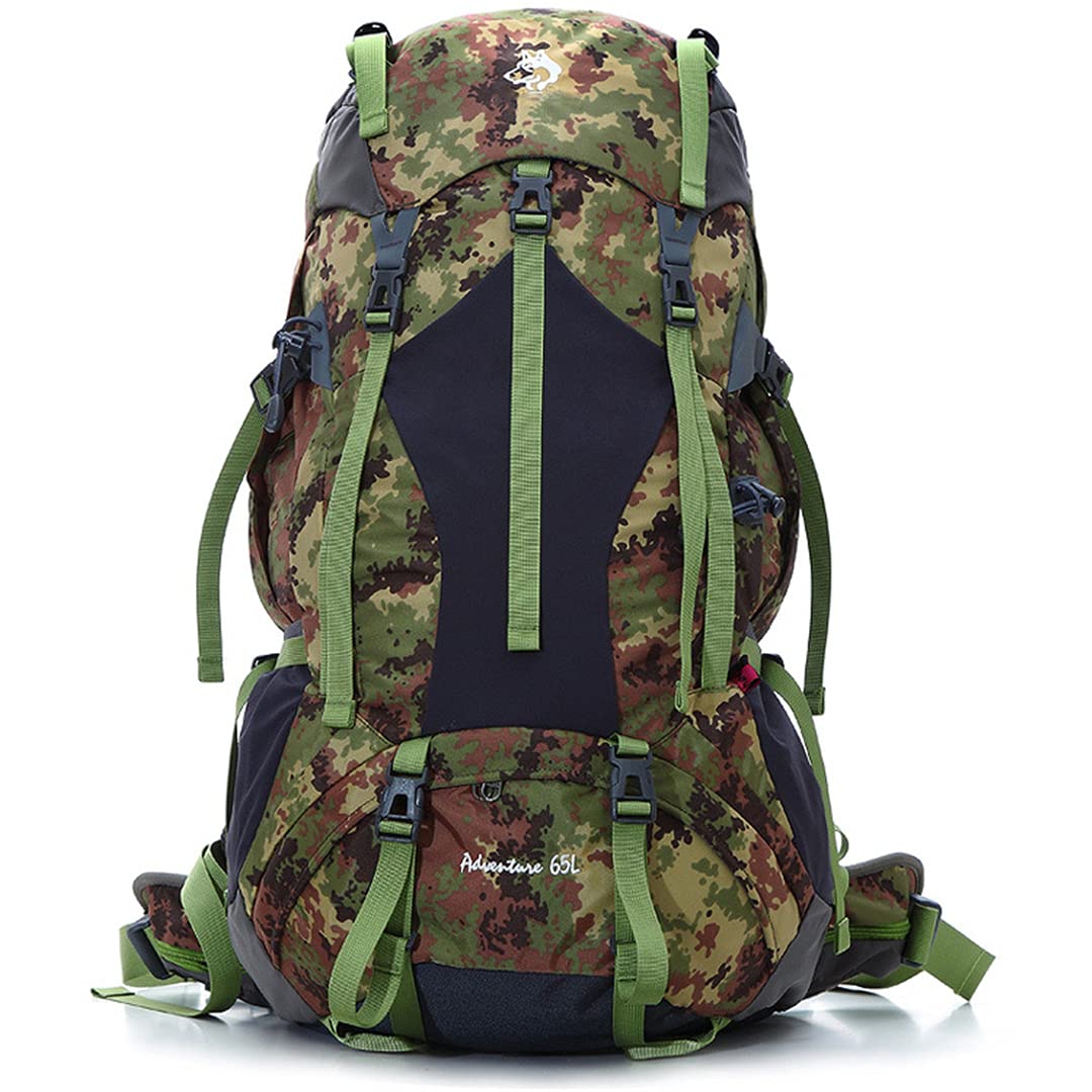 Professionelle Outdoor-Wander- und Bergsteigertasche, 65 l, multifunktionale Campingausrüstung, wasserdicht, reißfest (andere 50 Stück)