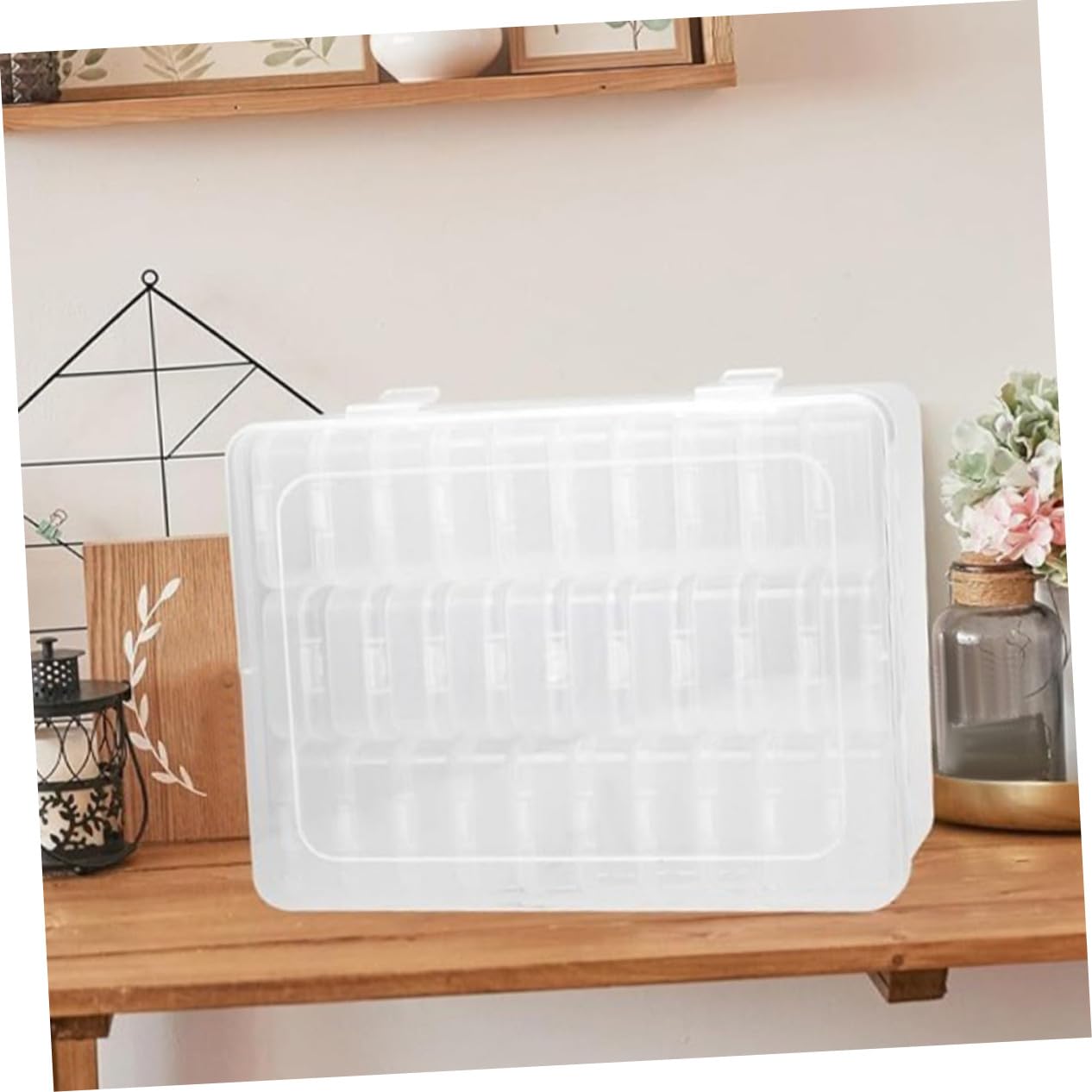 Angoily 2sätze Kunststoffbox Transparent mit Deckel Kleine Aufbewahrungsbox für Bastelbedarf Perlen Schmuck Kleinteile Diy-zubehör und Haushaltsartikel