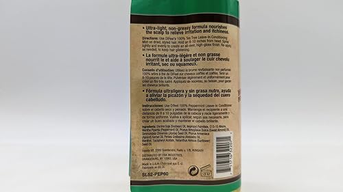 Miniatura 9 de Difeel Tratamiento acondicionador sin enjuague para el cuidado del cuero cabelludo, aceite de menta, 6 onzas, con tapa de pulverización y tapa