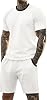 GINGTTO Mens Short Sets 2 Piece Outfits Summer Casual Tracksuits knit Set Vacation