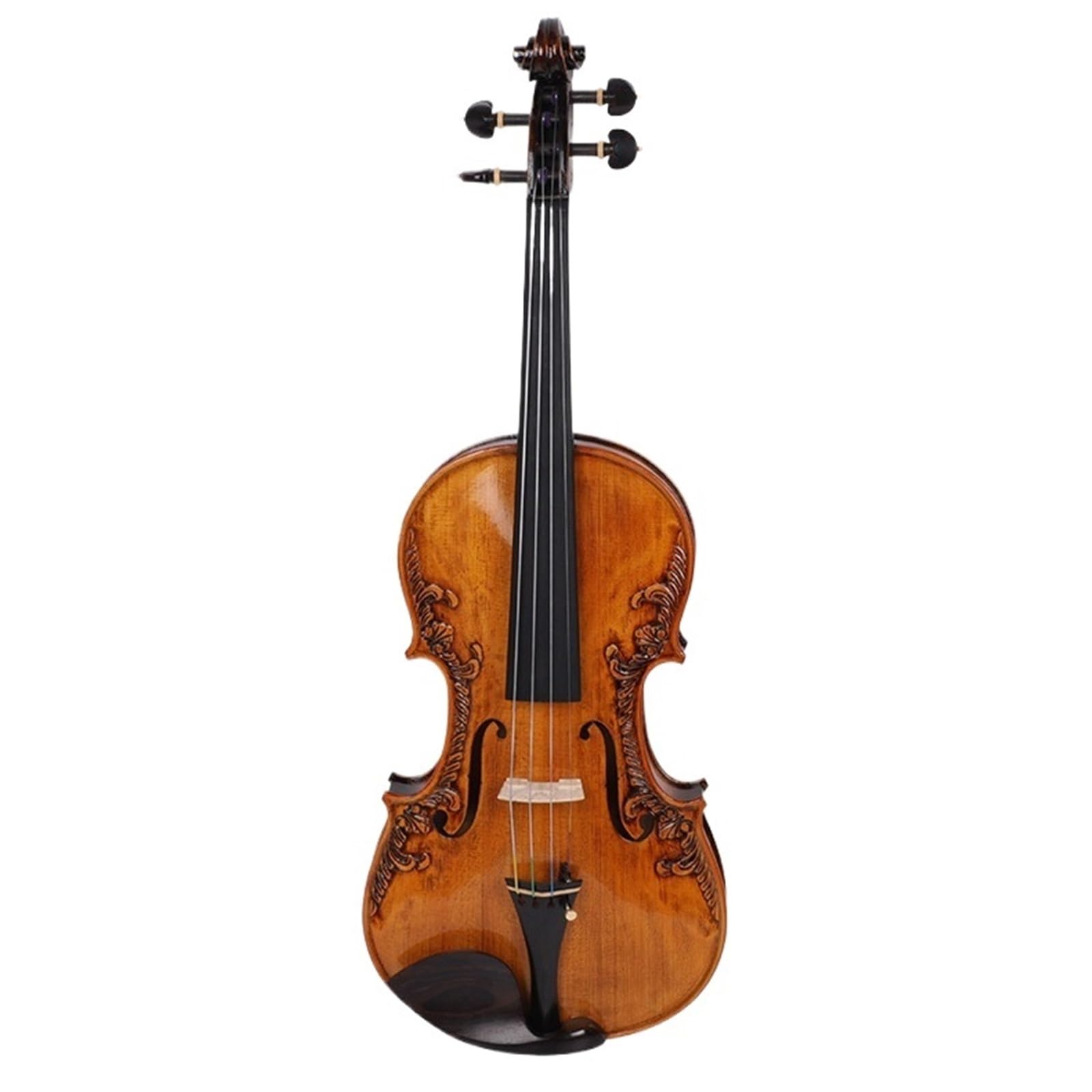 Skrzypce Z Litego Drewna Ręcznie Robione Antyczne 4/4 Klon Świerk Instrument Muzyczny Dla Dorosłych Instrumenty Strunowe Skrzypcowe(1/4)