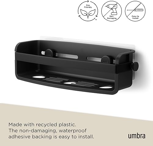 Miniatura 6 de Umbra Flex - Contenedor adhesivo, color negro