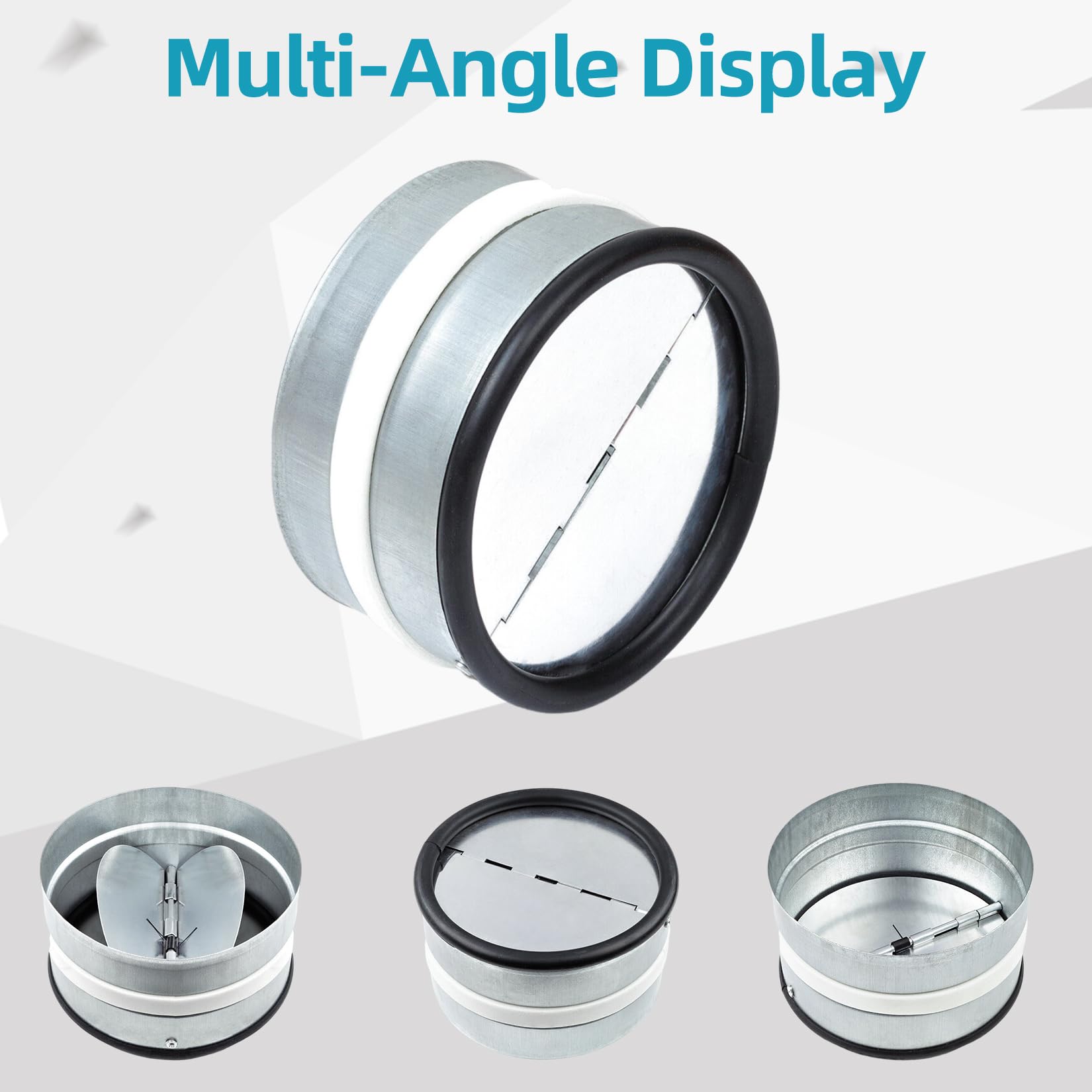 Inschuifklep DN 100 mm afzuigkap, terugslagklep, ventilatieklep voor