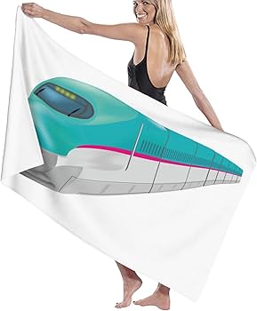 Amazon｜バスタオル 東北新幹線のはやぶさ マイクロファイバー タオル