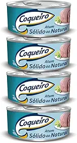 Kit 4 Atum Coqueiro Sólido ao Natural 170g
