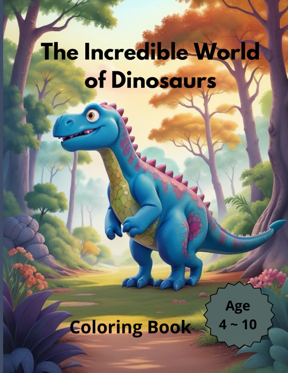 The incredible world of dinosaurs: Coloring book