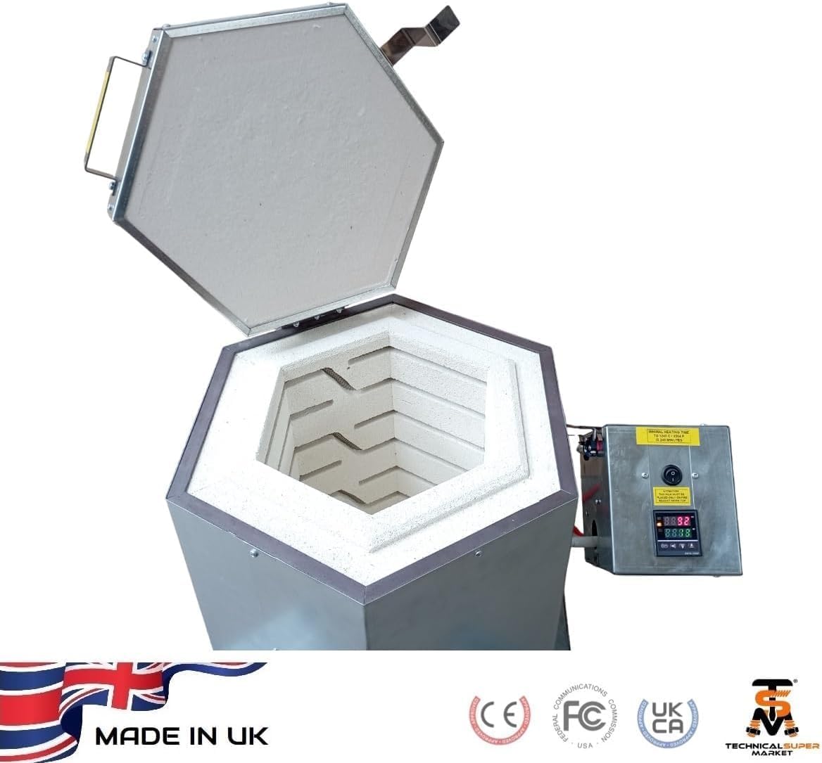 Domestic Top-Loaded Electrical kiln 16 L Inner 1240C/2264F: EU/UK/US/AU Plug