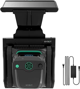 2026 NEW WYBOT S2 Solar Cordless Robotic Pool Vacuum, Dark Blackish