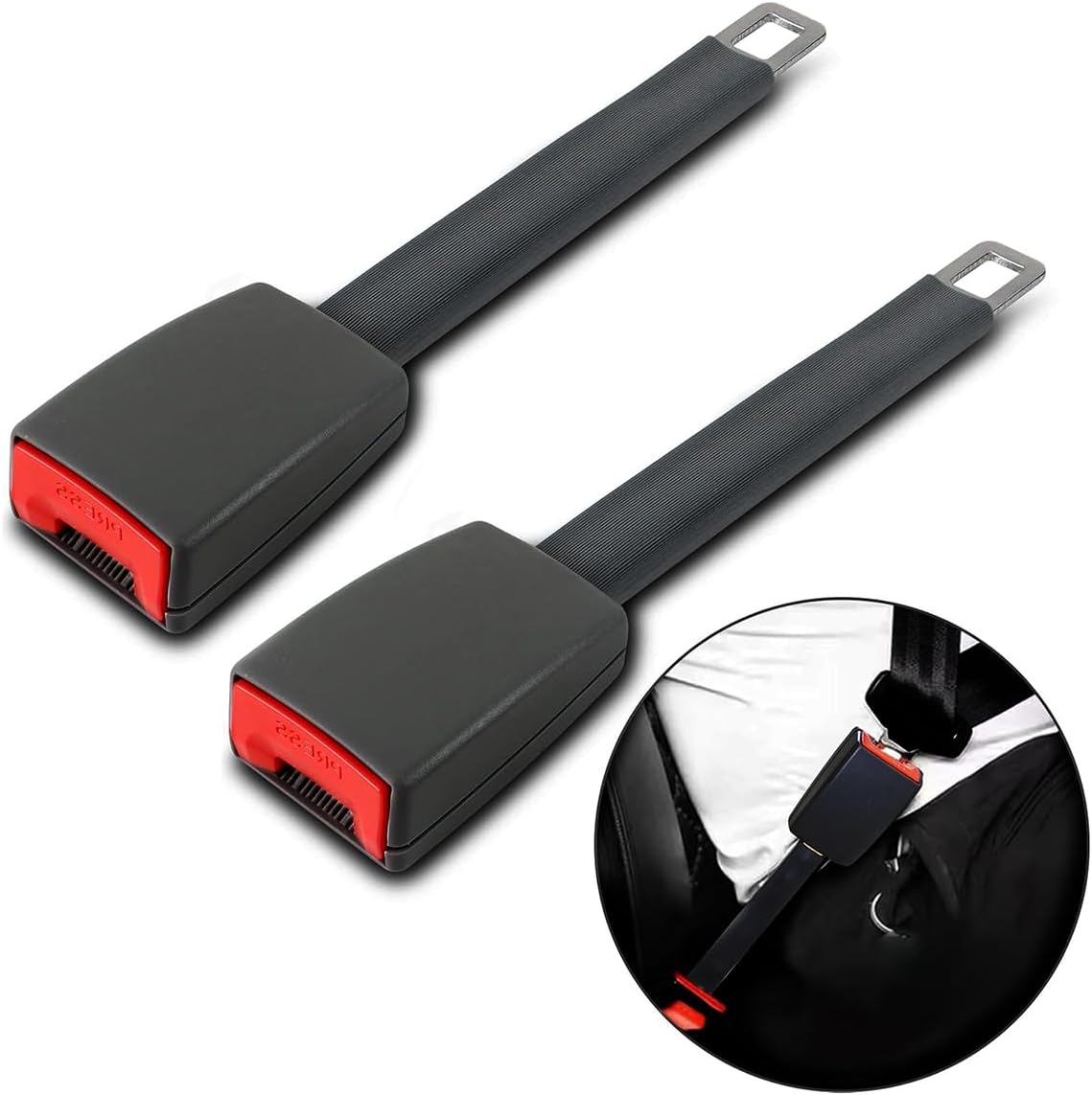 2 Stück Autozubehör Ersatzteil, 25cm/10.24in, Autozubehör Innenraum, passend für die meisten Autoteile (Schwarz)