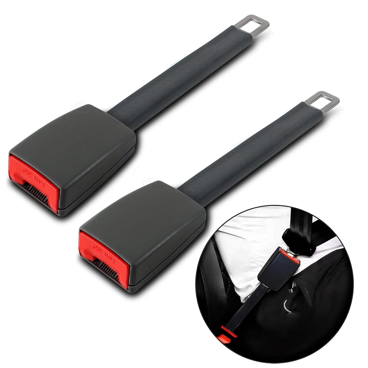 2 Pezzi Auto Accessori Ricambio, 25cm/10.24in, Auto Accessori Interni, Adatto per la Maggior Parte delle Parti Auto (Nero)