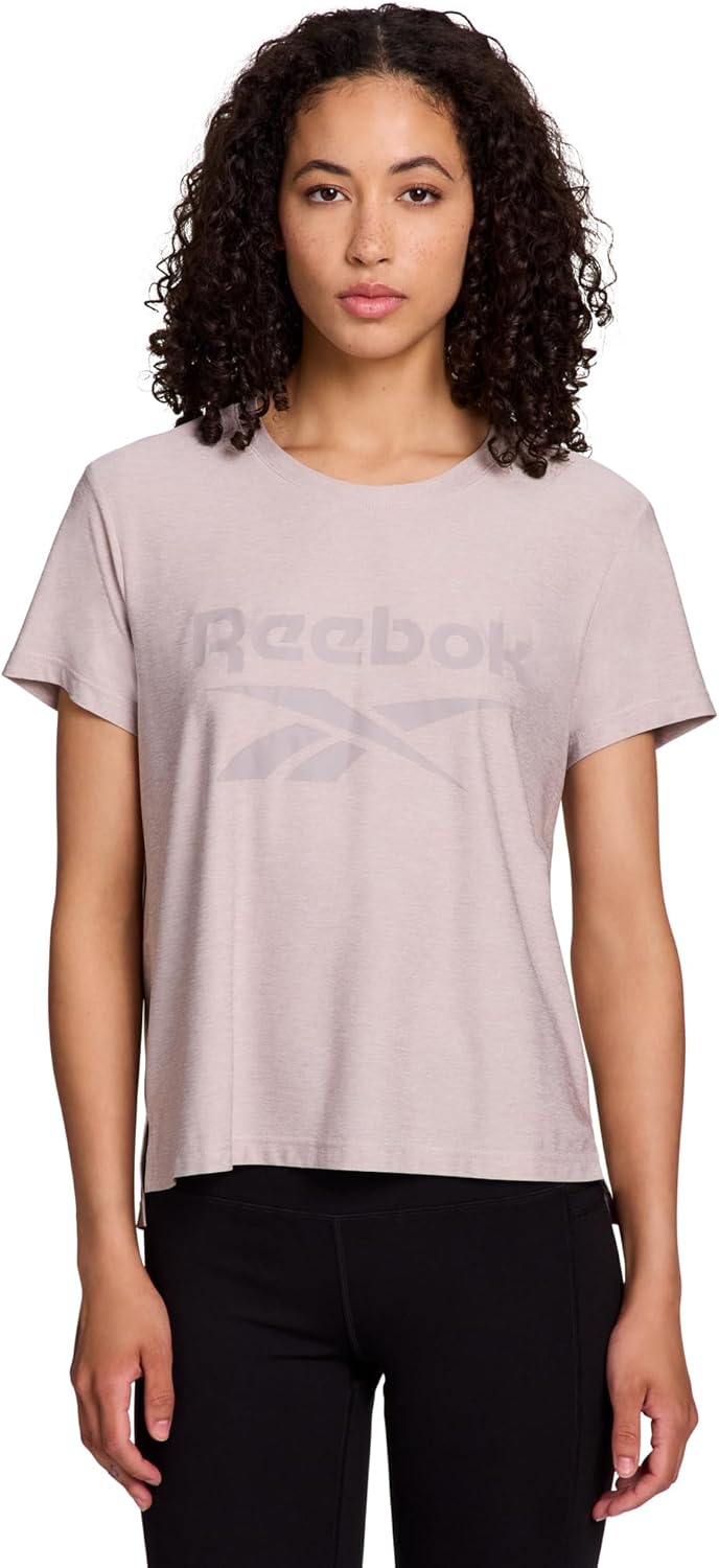 Reebok Women's Glow Short Sleeve Crop Top T-Shirt