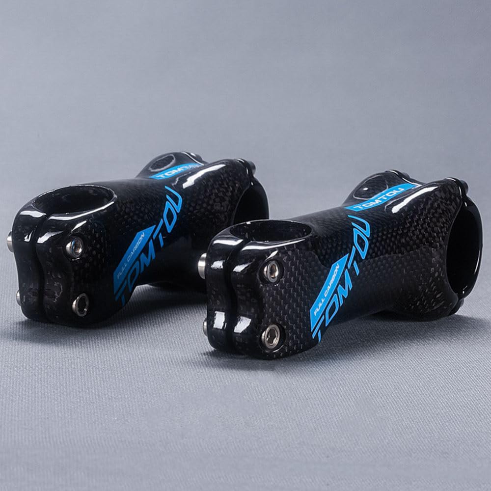 Attacco Manubrio MTB 1 Attacco Manubrio Bici Ultraleggero 3K Lucido in Fibra di Carbonio for Manubrio da 31,8 mm Parti di Biciclette da Strada di Montagna Attacco Manubrio(6 Degree 120mm)