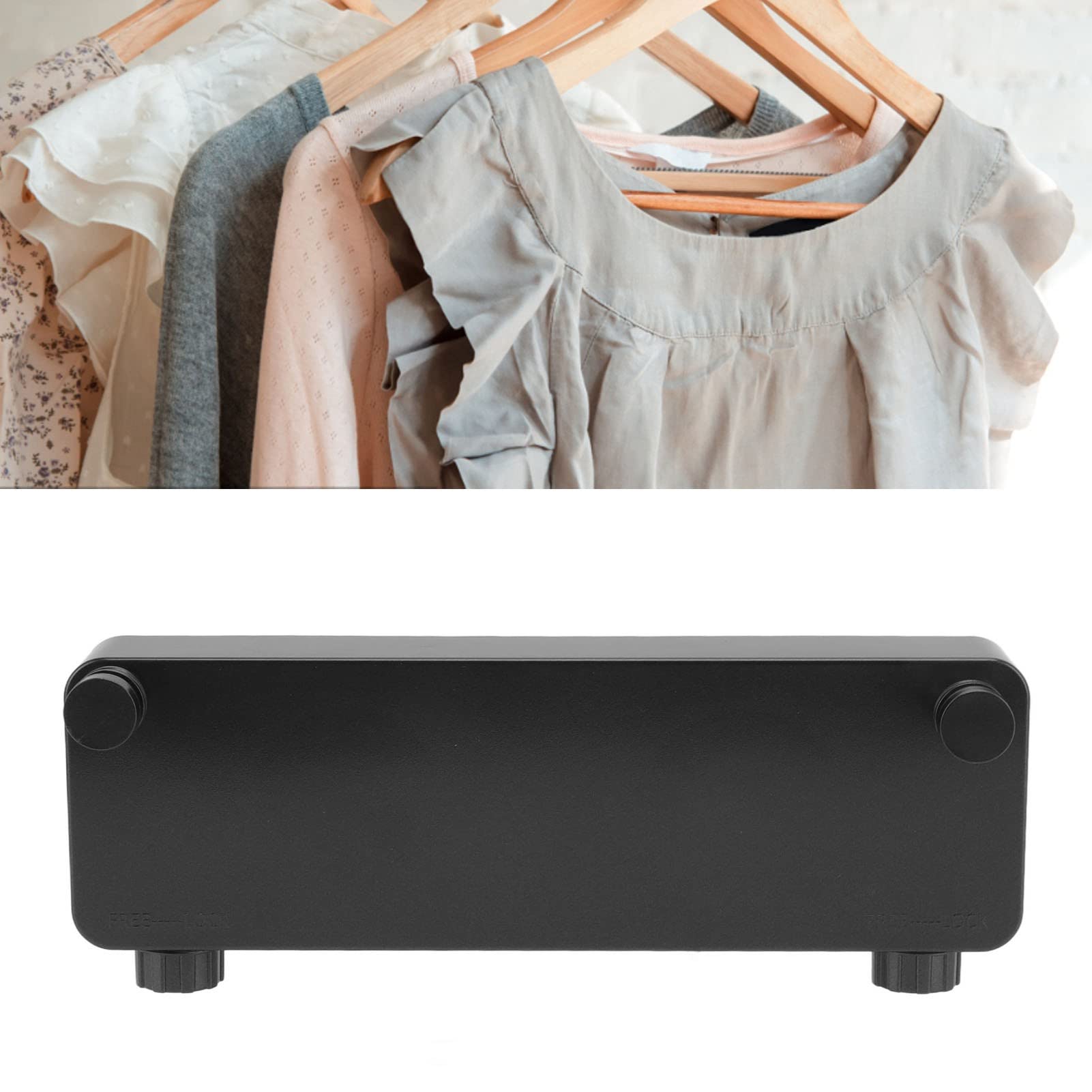 Retractable Clothesline, 17 Ft Wall Mounted Clothesline Space Saving Safety Design Clothes Drying Line for Bathrooms Balconies(Black)