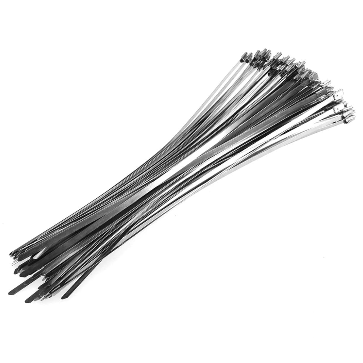 NUOBESTY 200pezzi Fascetta Autobloccante in Acciaio Inox per Cavi di Scarico Fascetta Induzione per Barche Resistente Temperature e Agenti Corrosivi