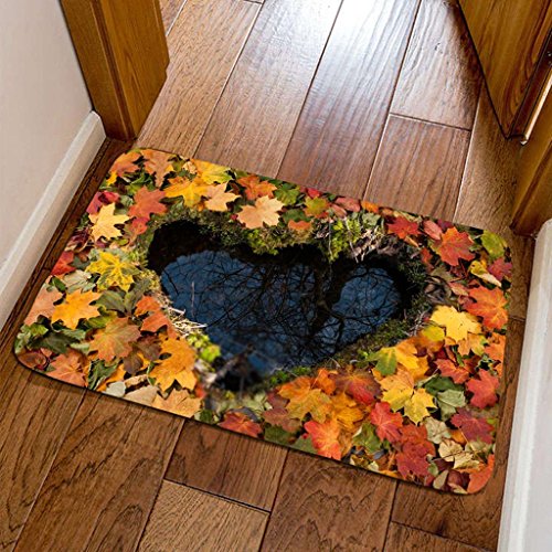 DYI Creative heart-shaped carpet, fashion home cartoon 3D printing pad, living room room door mats, carpet, 40 * 60cm