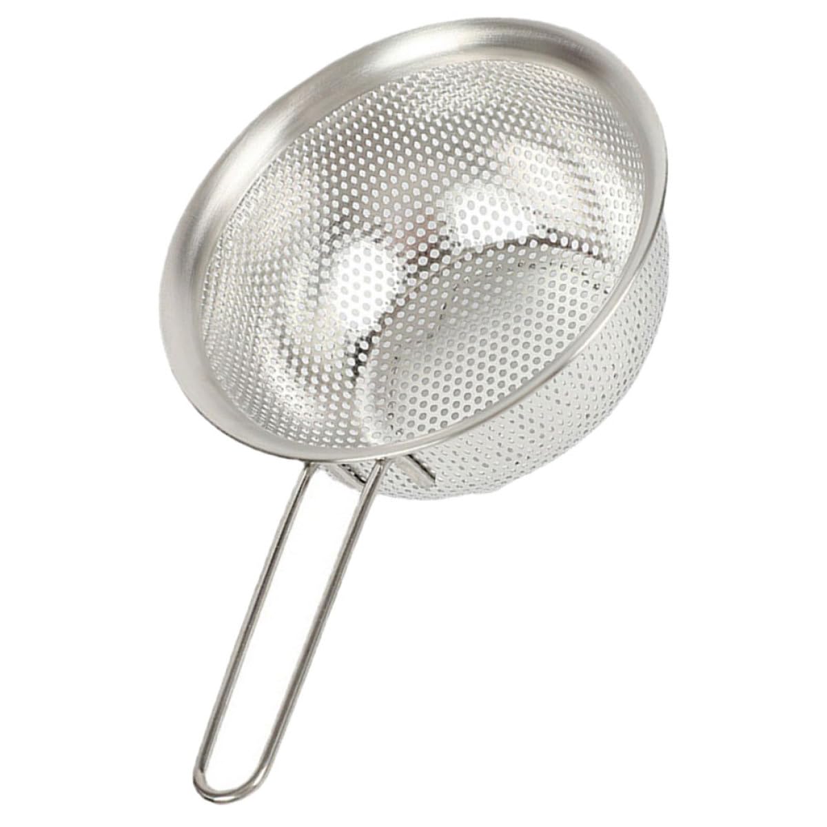 Edelstahl Siebkorb 15cm Feinmaschig Haushaltssieb für Gemüse und Reis Rostfreies Küchenabtropfsieb mit Robustem Metallsieb Abtropfkorb für Küche und Camping