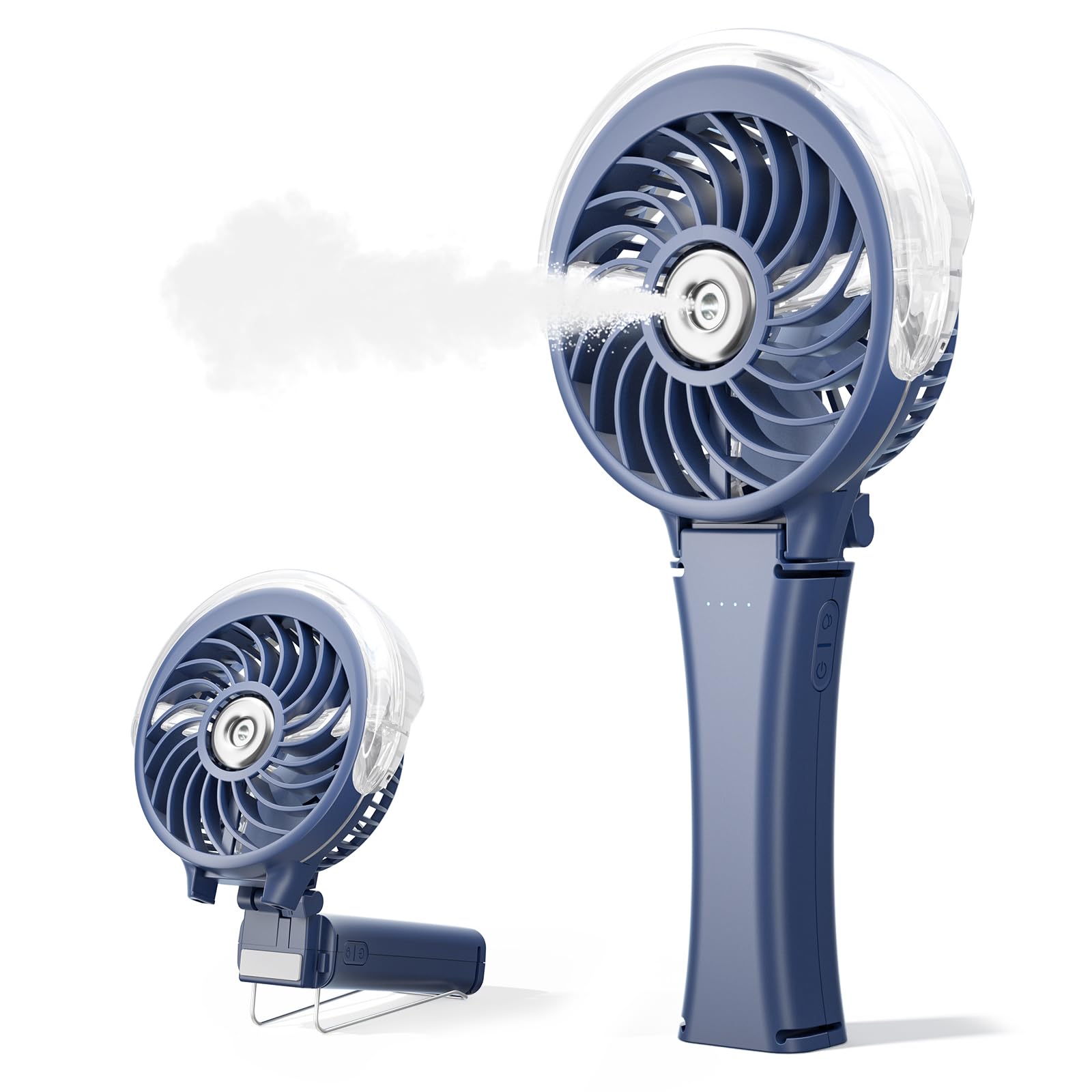 Feegow Handventilator Mit Sprühfunktion - Tragbarer Wassersprüh-Ventilator Blau