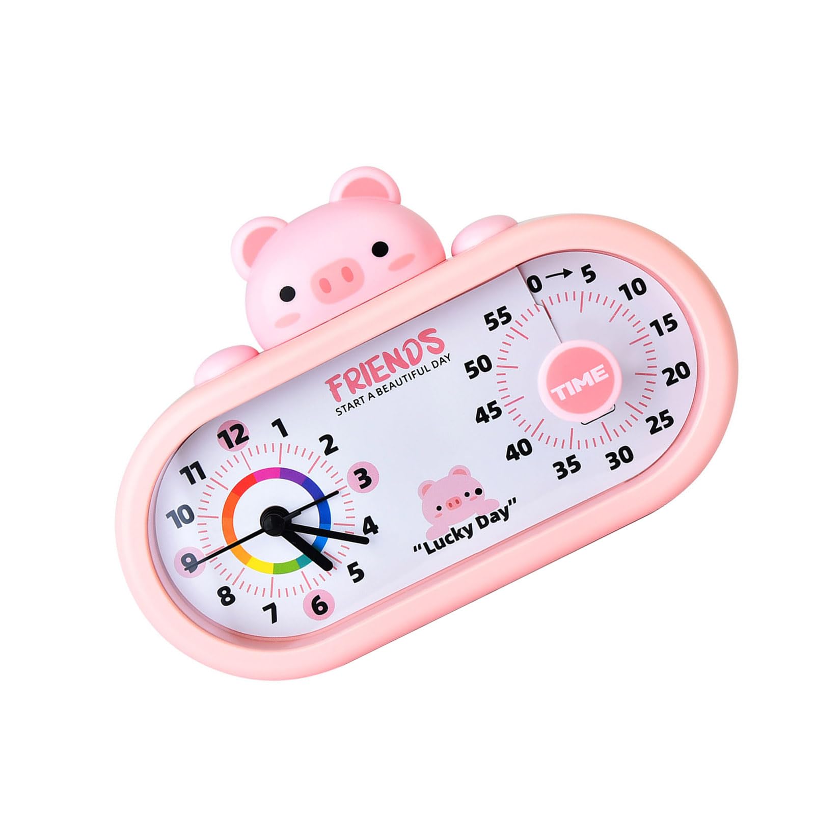 Tsophreniq A Visual Countdowns Timer With Larm Clock Double Screen Pomodoro Timer Easy Operations Perfect For Cooking Baking Gift Multifunctional Clock