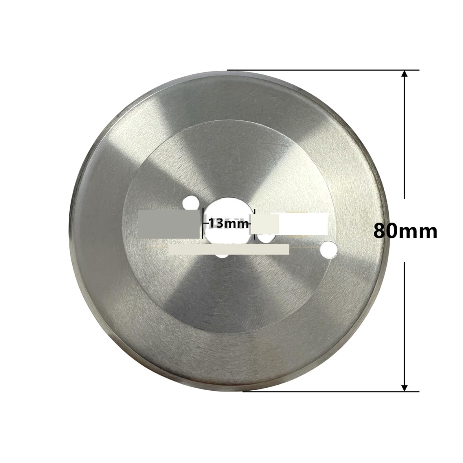 Lot de 10 couteaux circulaires de 80 mm for découper les kebabs, lames dentées en acier inoxydable.(Round Blade)