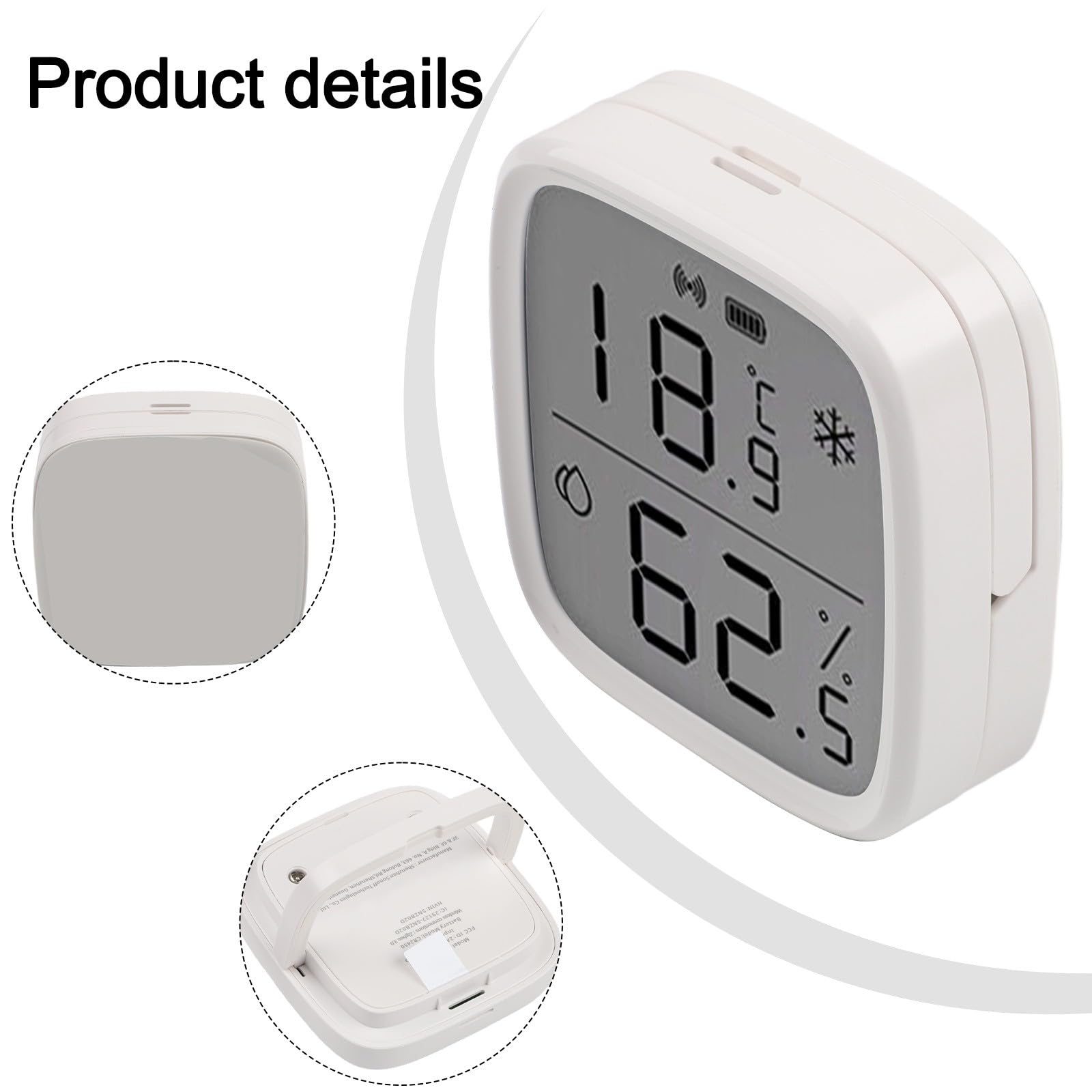 Monitor inalámbrico Zigbee de temperatura y humedad con LCD