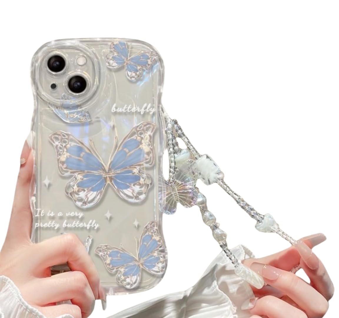 蝶デザイン iPhone用クリアケース Amazon.co.jp: Ruuu iPhone 14 ハードケース スマートフォン